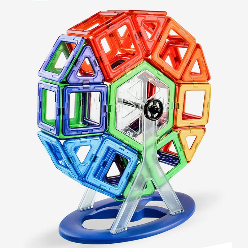 🧲 Magnetyczne Klocki DIY Duże i Małe – Buduj, Łącz, Twórz Bez Granic