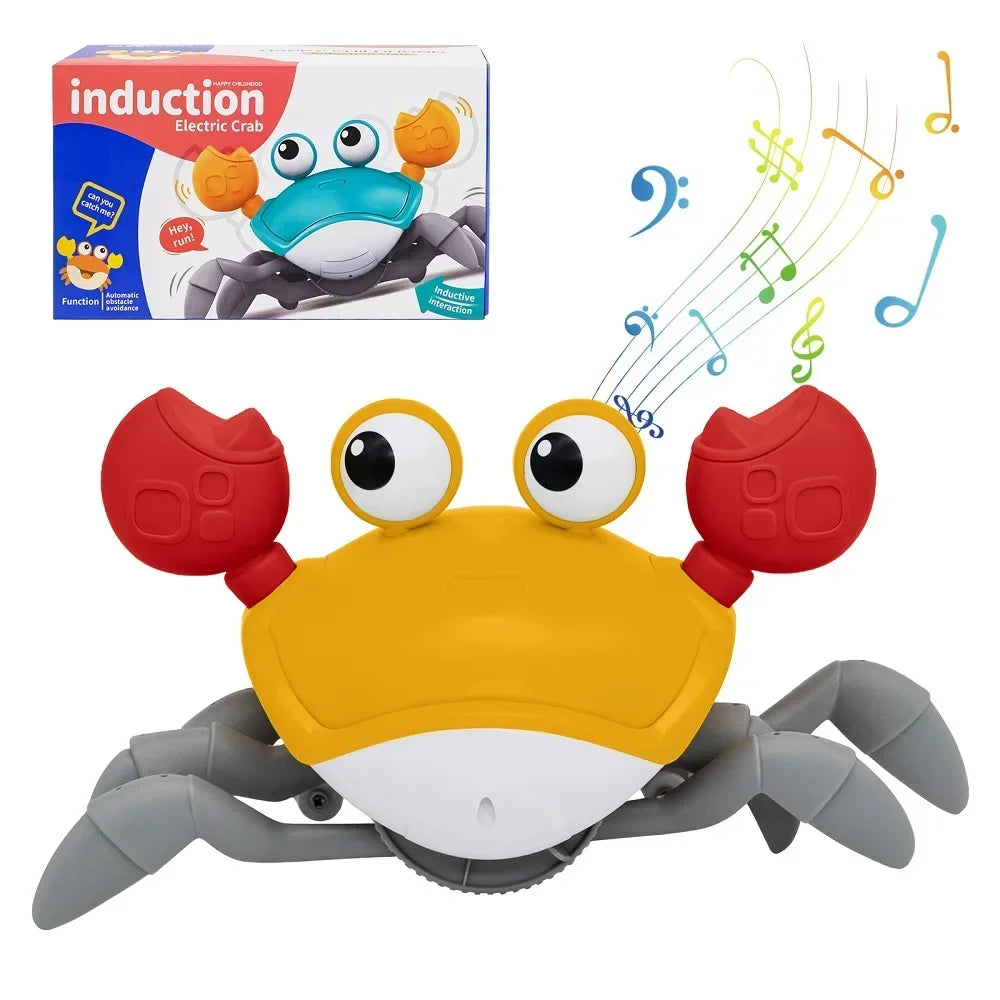 🦀 Interaktywny Krab na Baterie – Pełza, Gra i Bawi Malucha
