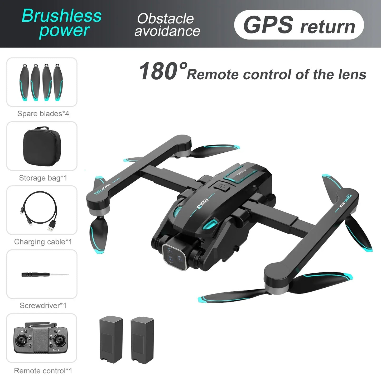 🚁 Dron GSF S188 GPS 8K – Profesjonalne Ujęcia z Powietrza w Twoich Rękach