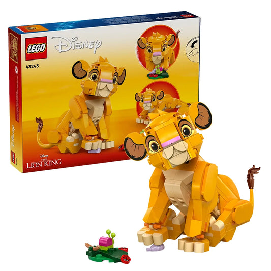 🦁 LEGO Disney Simba Król Lew 43243 – Zbuduj Małego Króla Sawanny
