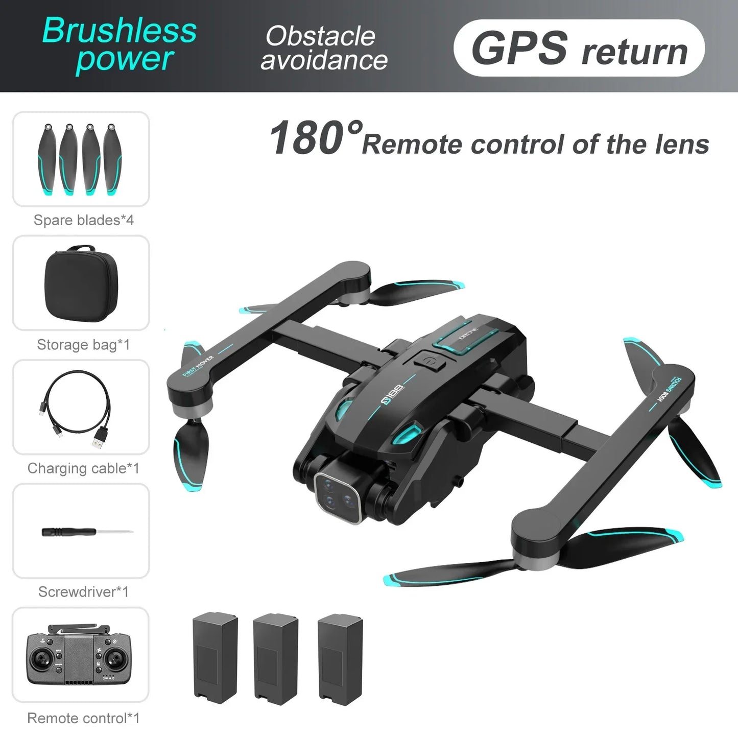 🚁 Dron GSF S188 GPS 8K – Profesjonalne Ujęcia z Powietrza w Twoich Rękach