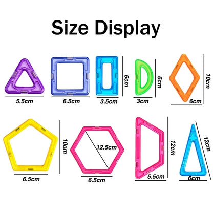 🧲 Magnetyczne Klocki DIY Duże i Małe – Buduj, Łącz, Twórz Bez Granic