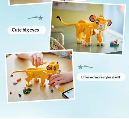 🦁 LEGO Disney Simba Król Lew 43243 – Zbuduj Małego Króla Sawanny