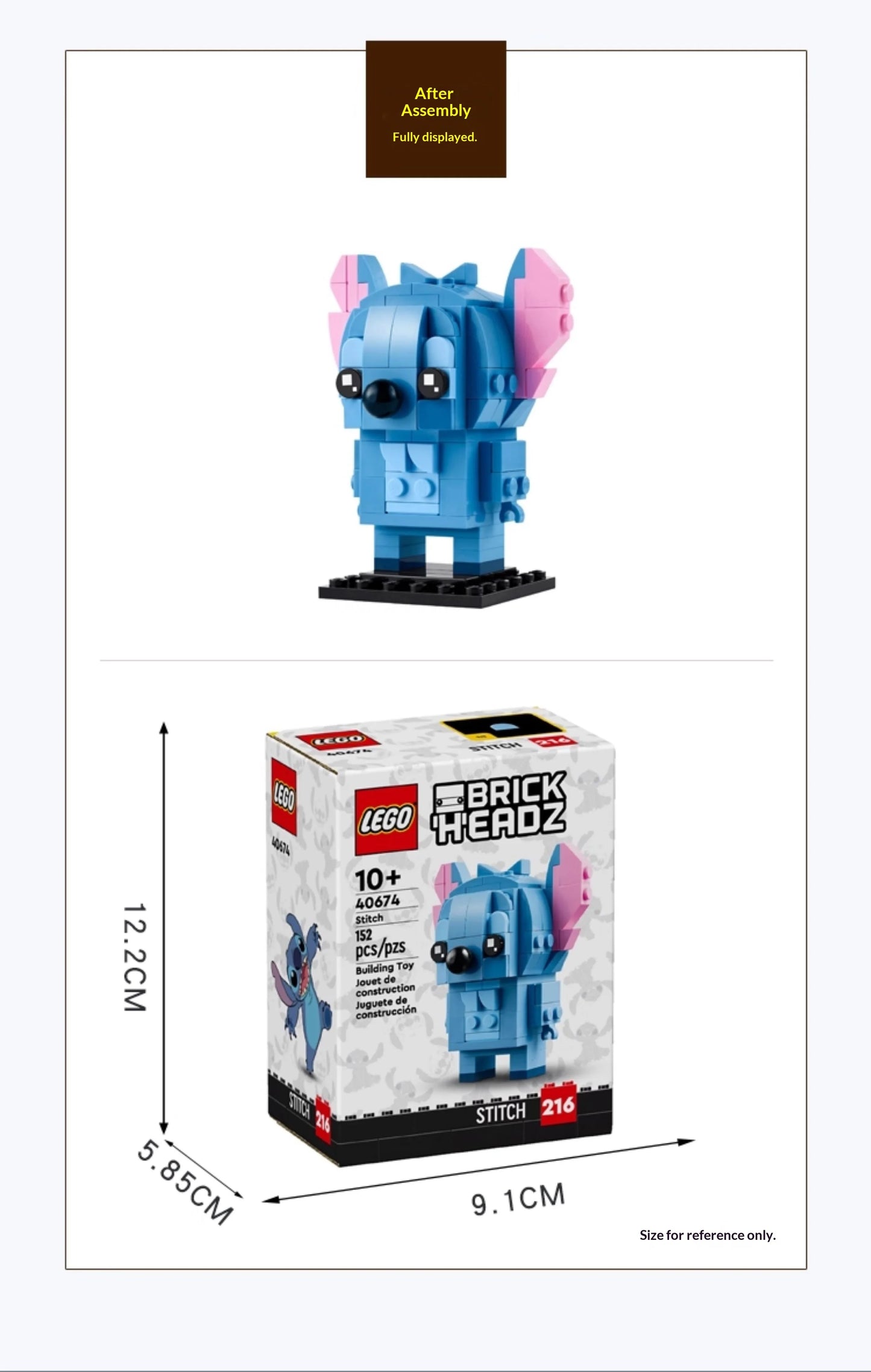 💙 LEGO BrickHeadz Stitch 40674 – Zbuduj Swojego Ulubionego Kosmitę z Disneya!