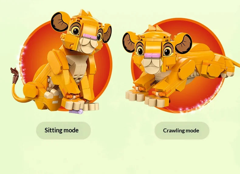 🦁 LEGO Disney Simba Król Lew 43243 – Zbuduj Małego Króla Sawanny