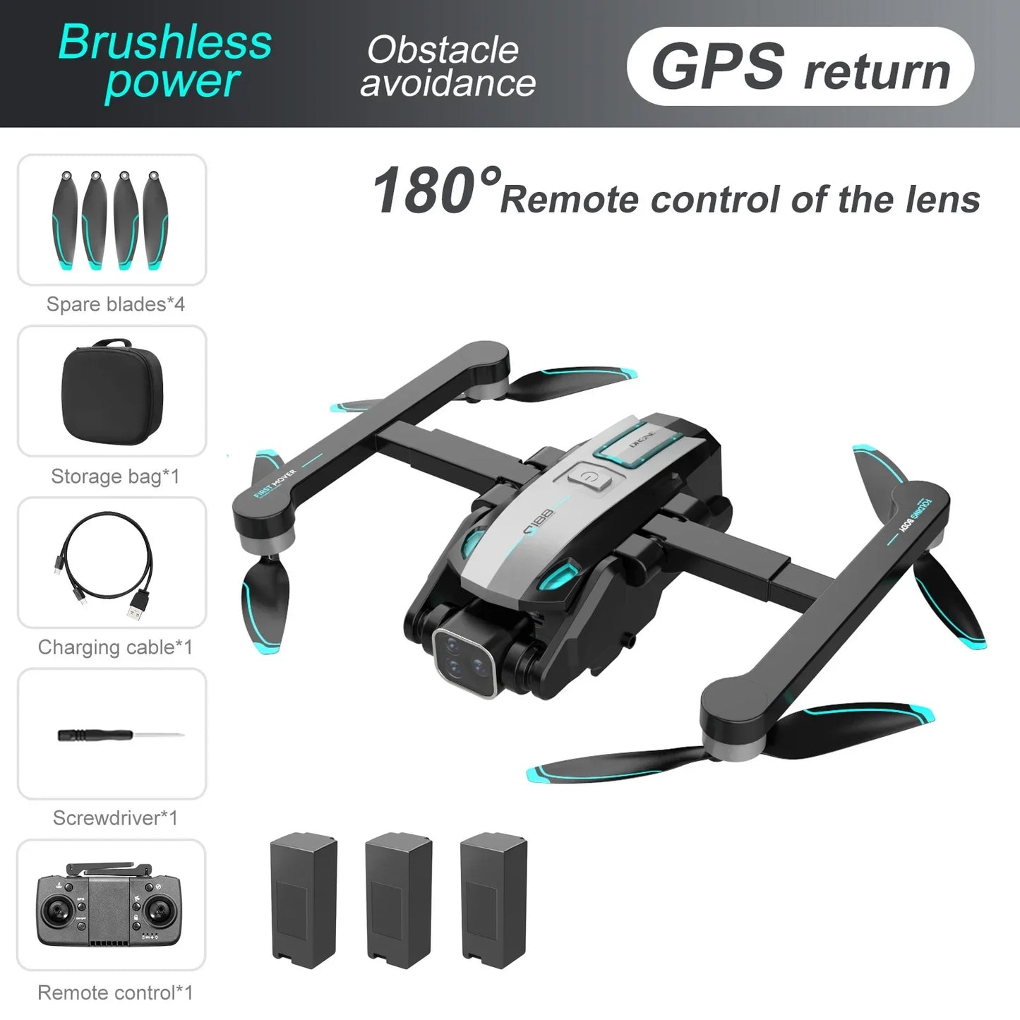 🚁 Dron GSF S188 GPS 8K – Profesjonalne Ujęcia z Powietrza w Twoich Rękach