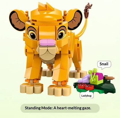 🦁 LEGO Disney Simba Król Lew 43243 – Zbuduj Małego Króla Sawanny
