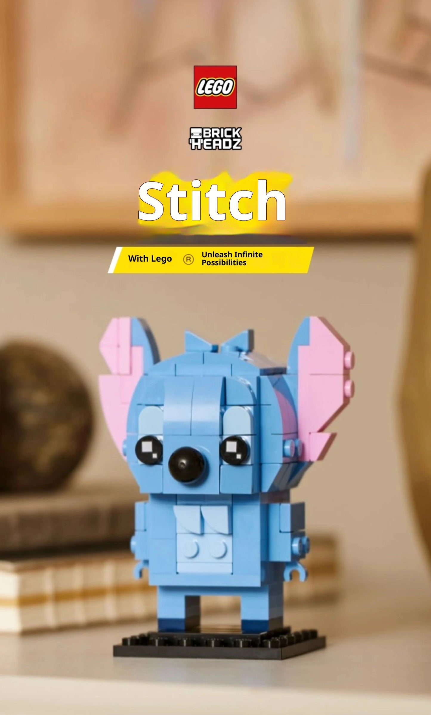 💙 LEGO BrickHeadz Stitch 40674 – Zbuduj Swojego Ulubionego Kosmitę z Disneya!