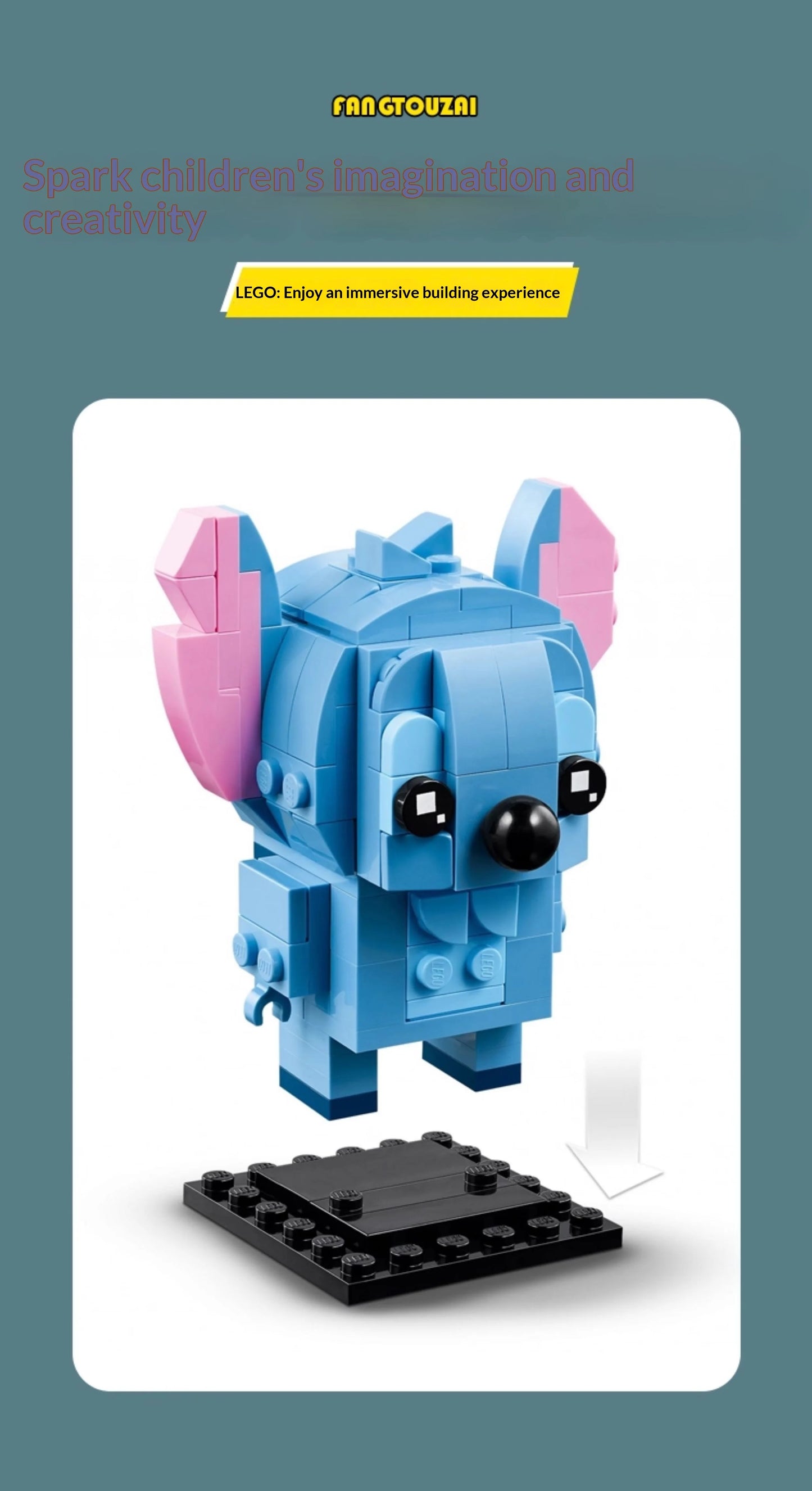 💙 LEGO BrickHeadz Stitch 40674 – Zbuduj Swojego Ulubionego Kosmitę z Disneya!
