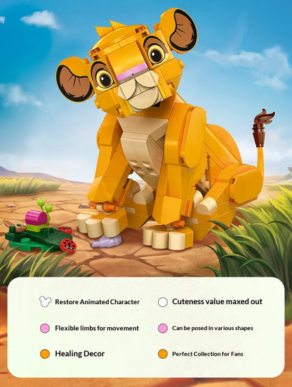 🦁 LEGO Disney Simba Król Lew 43243 – Zbuduj Małego Króla Sawanny