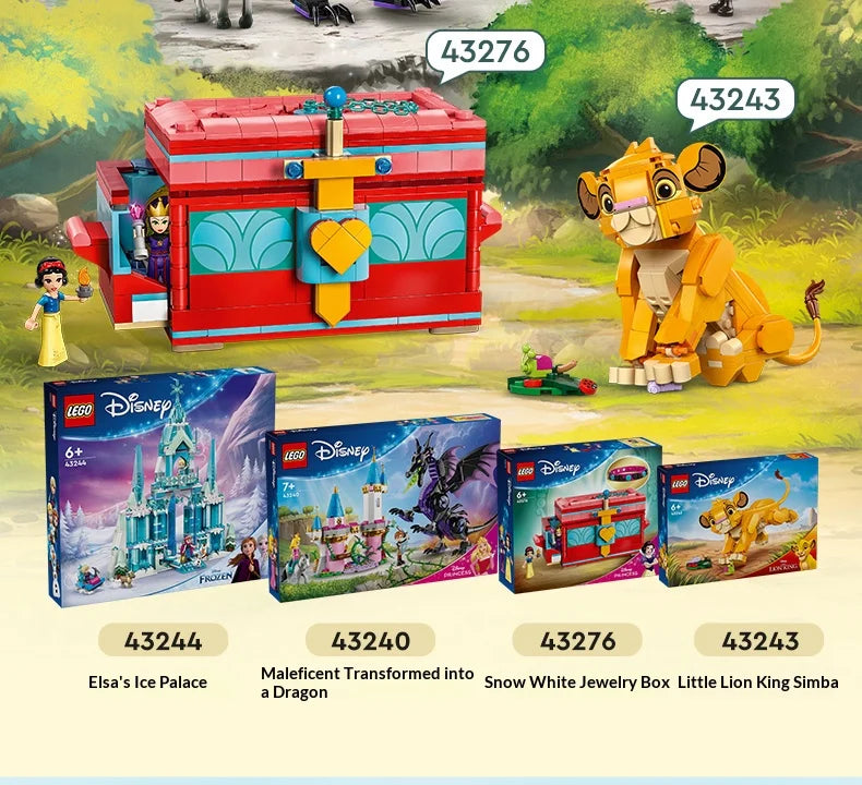 🦁 LEGO Disney Simba Król Lew 43243 – Zbuduj Małego Króla Sawanny