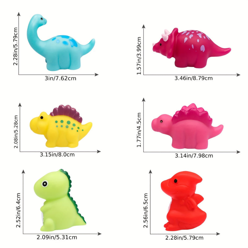 Świecące Dinozaury do Kąpieli