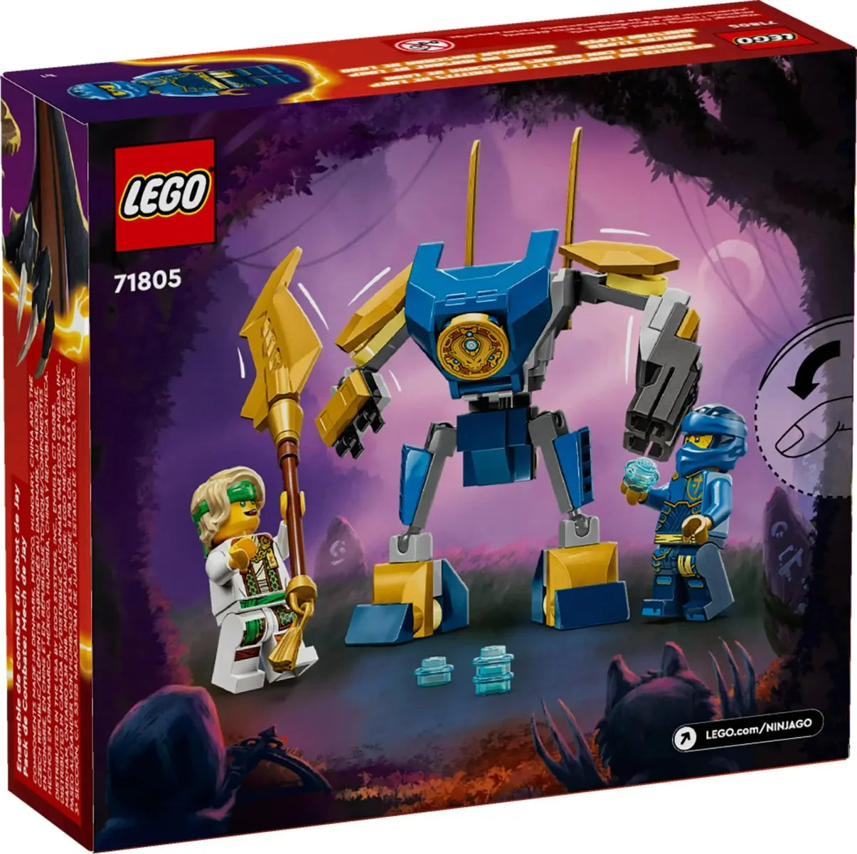 ⚡ LEGO NINJAGO Zestaw bojowy Mecha Jaya 71805 – Zostań Ninja i Stocz Epicka Bitwę